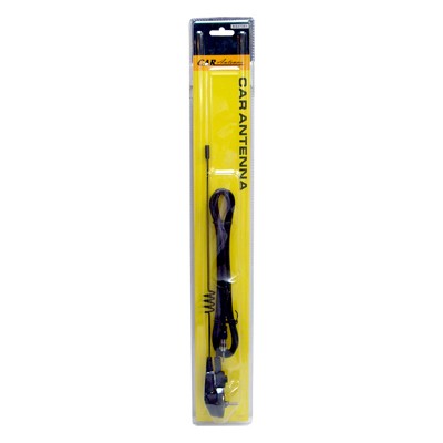 Antenna tető rövid spirál fekete kerek felfog. KS37351