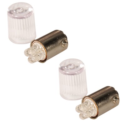 Izzó 12V  BA9s 4LED sárga párban+lencse SPL-2532/Y 1870