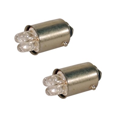 Izzó 12V  BA9s 4LED piros párban+lencse SPL-2532/R
