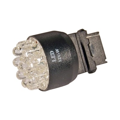 Izzó 12V  üvf.LED 12LED piros 3156 (21W)  E2449