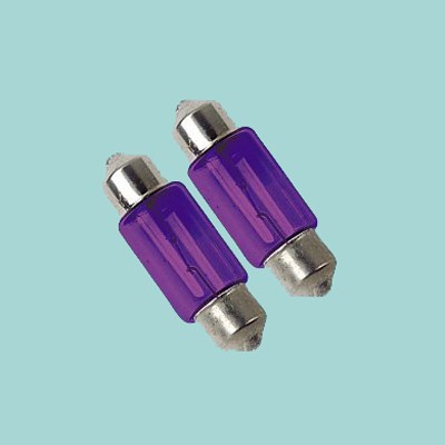 Izzó 12V 10W Soffita Lila japán 2db/bliszt. Lampa58351
