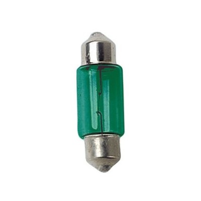 Izzó 12V 10W Soffita Zöld japán 2db/bliszt. Lampa58352