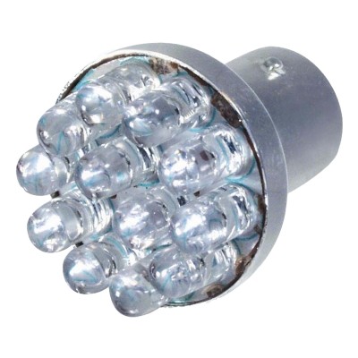 Izzó 12V  BAY15s 12LED piros (21/5W) Alpin81250