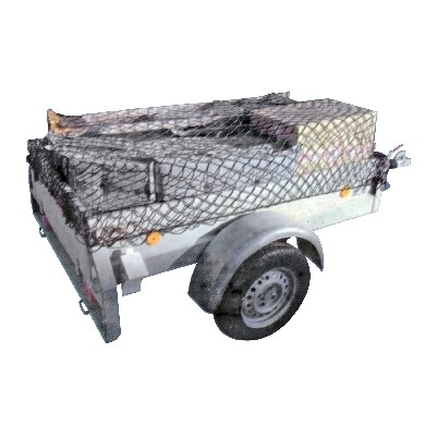 Csomagtér háló 300x160cm utánfutóra, fekete Alpin63857