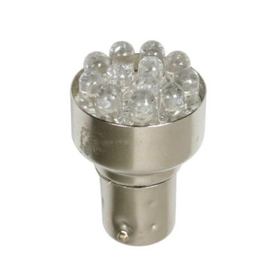 Izzó 24V  BA15s 12LED n.sárga 1db (P21W) Lampa98312