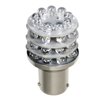 Izzó 24V  BAU15s 36LED n.sárga 1db (PY21W) Lampa98303