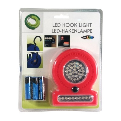 Elemlámpa 28+10LED,fehér,3féle színben 76509