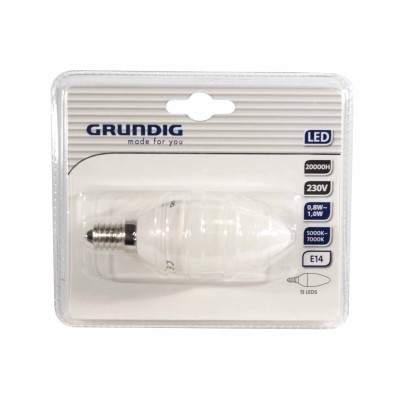Izzó energiatakarékos  15LED 230V E14 gyer.Grundig86912