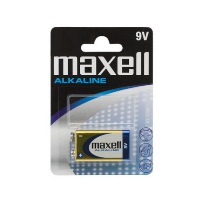 Elem 9V (E) alkáli 6LR61 Maxell 1db 18724