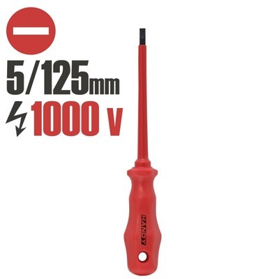 Csavarhúzó 125x5mm szigetelt 1000V-ig Handy Tools 10591