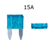Biztosíték késes mini 15A 100db-os csomag kék
