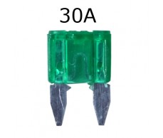 Biztosíték késes mini 30A 100db-os csomag zöld