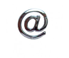 Embléma,betű króm  (kukac)  27x27mm AllRide20127