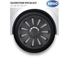 Dísztárcsa (15) Argo Silverstone Pro Black 4db-os garn.
