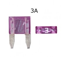 Biztosíték késes mini  3A darabos, lila