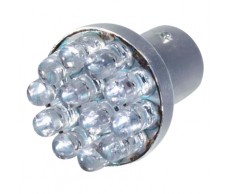 Izzó 12V  BAY15s 12LED piros (21/5W) Alpin81250