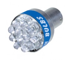 Izzó 12V  BA15s 12LED narancssárga Alpin81253 (21W)