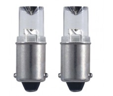 Izzó 12V  BA9s LED kék párban tölcséres Alpin81256