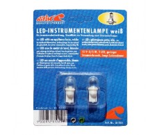 Izzó 12V  Üvf.LED fehér w2,1*9,5d párban Alpin81281 T10