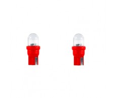 Izzó 12V  Üvf.LED piros w2,1*9,5d párban Alpin81261