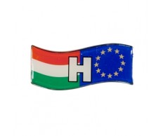 Embléma F&F H betű zászló+EU hullám alapon