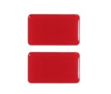 Embléma F&F fényvisszaverő 2db-os 5x3cm műgyantás piros