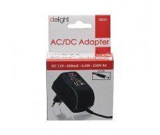 Adapter 230V 12V DC 300mA Delight 55031